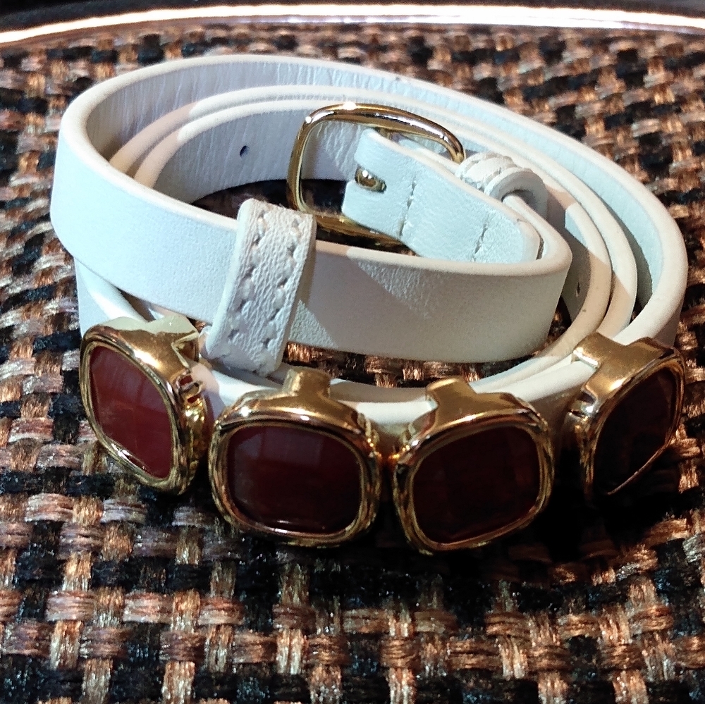 Leather band bracelet